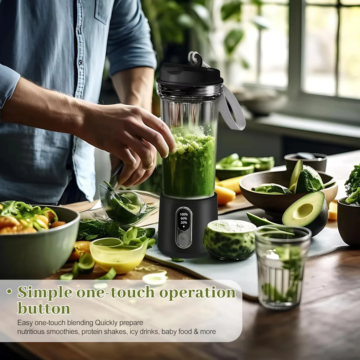 Nouveau 300W puissant presse-agrumes électrique 4000mAh double usage tasse de jus maison extérieure fruits frais
