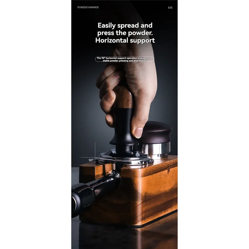 B59B-Dase plate 51MM doseur expresso Force constante Impact distributeur de café outil de nivellement