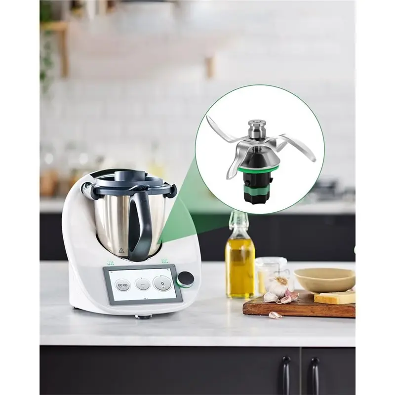 M02K-Lame de remplacement compatible pour hacher et remuer, pour TM5 et TM6, couteau mélangeur en acier inoxydable de haute qualité, parfait