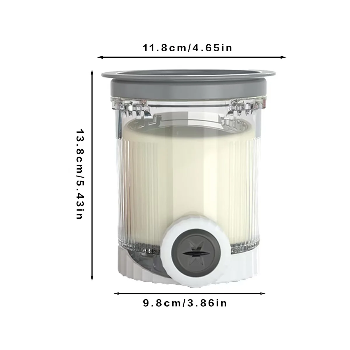 Contenants de remplacement Ninja Creami Swirl Pint avec couvercles assortis compatibles avec les machines à crème glacée