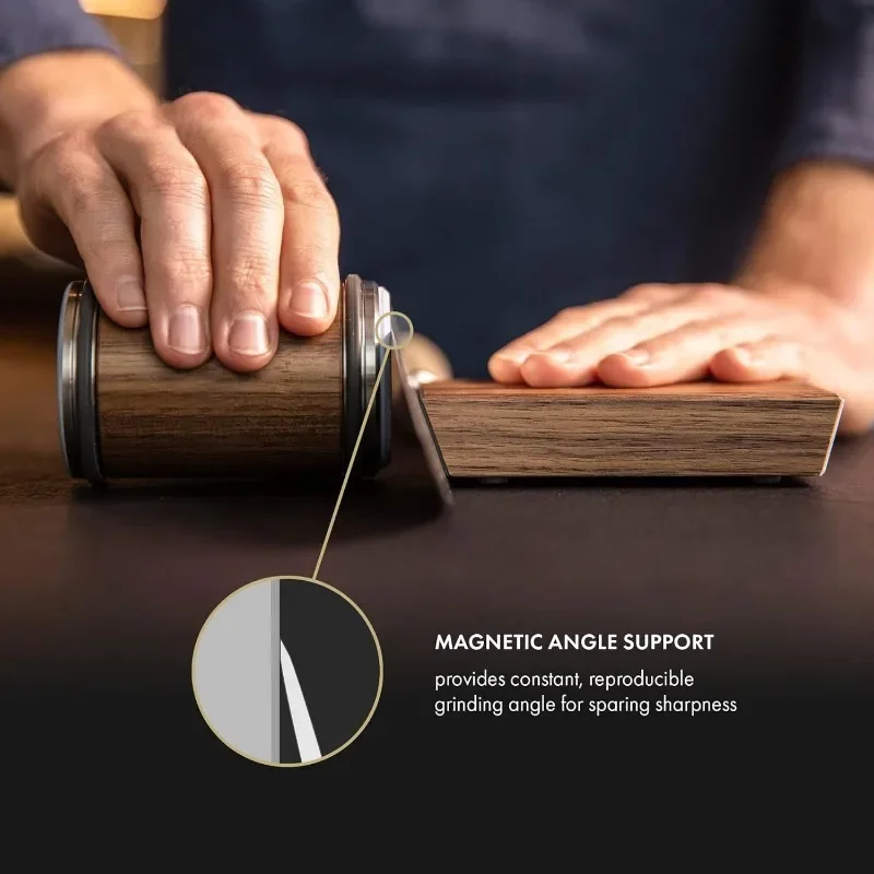 Offre spéciale affûteur de couteaux roulant magnétique cuisine professionnel pierre à aiguiser système d'affûtage bois bricolage broyeur outil 15 20 ° Angle