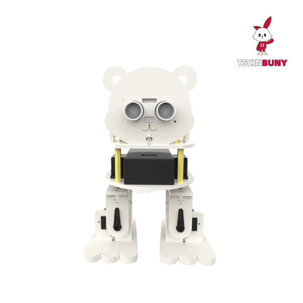 TSCINBUNY Robot Panda Mignon, idéal pour les cadeaux de vacances des enfants et des adolescents et les établissements d'enseignement, prend en charge la programmation.