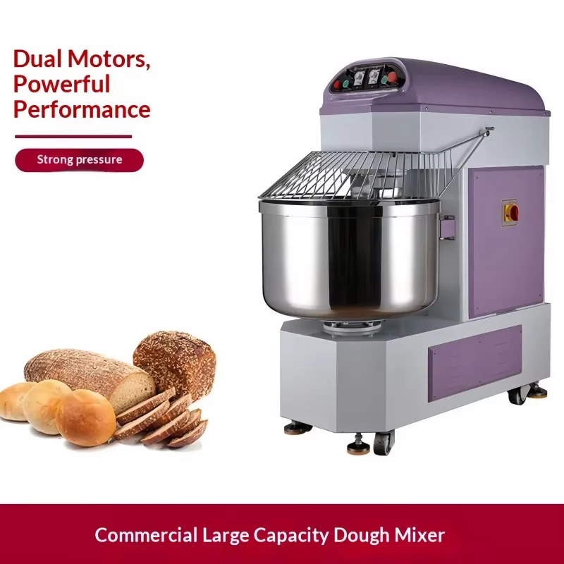 Mélangeurs à spirale industriels 20L 40L 60L 80L 50kg 100kg – Pétrin commercial professionnel sur pied pour boulangerie et cuisine