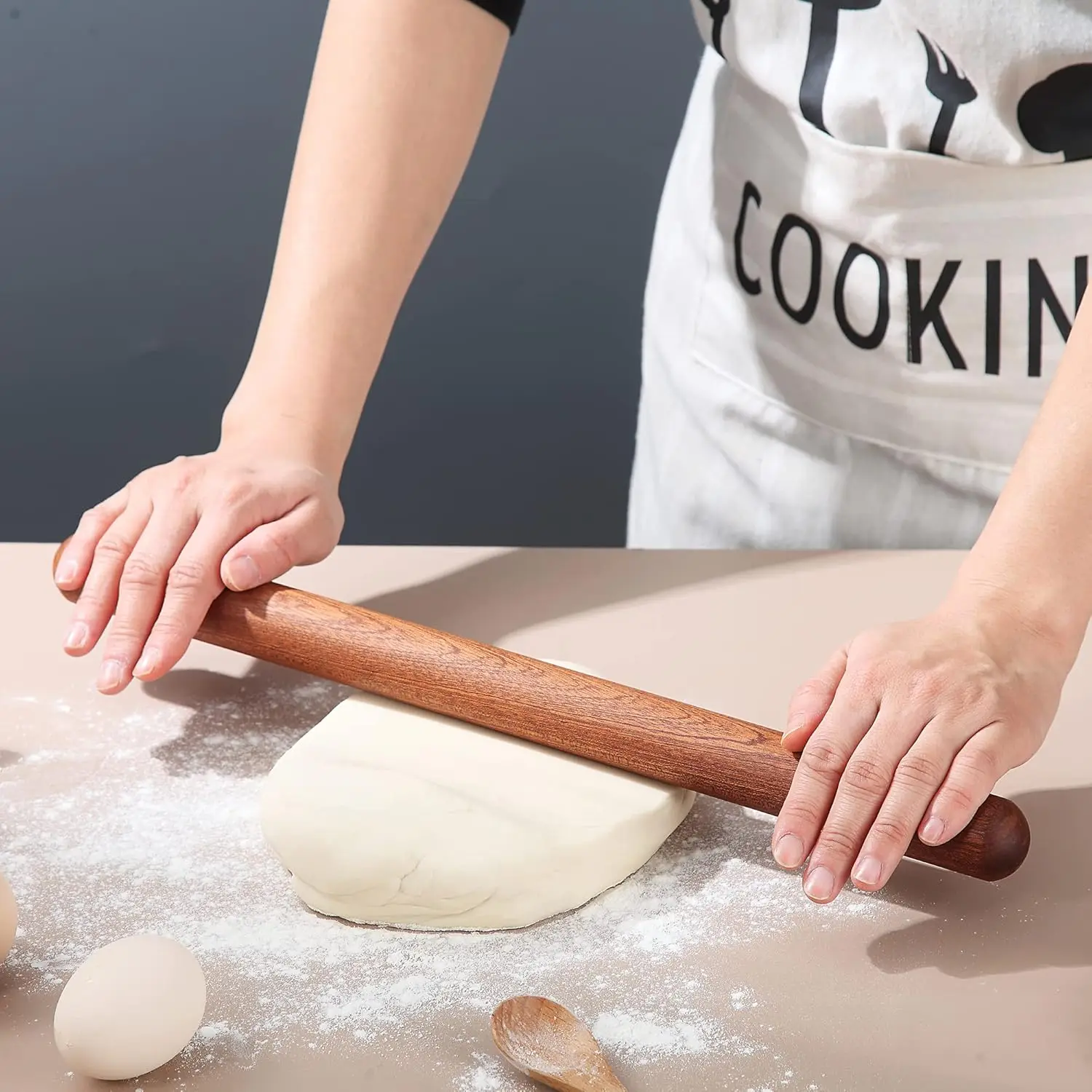 Rouleau à pâtisserie français en bois