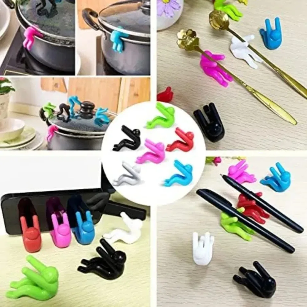 Lot de 6 supports anti-débordement pour couvercles de casseroles