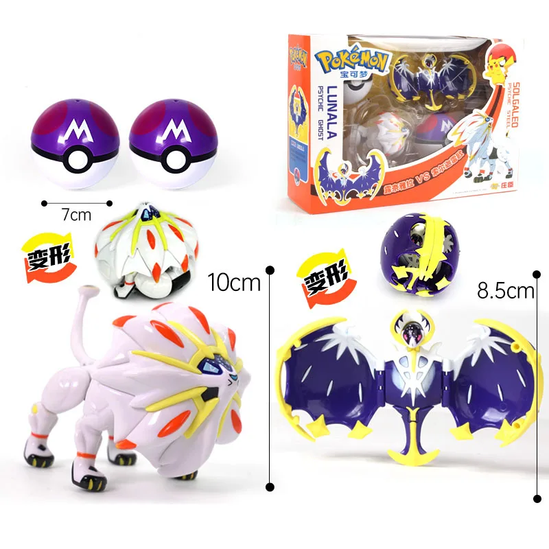 Figurines Pokemon Anime Transformer pokeball modèle Pikachu Charizard Blastoise Mewtwo Venusaur Gyarados Greninja Robot jouet cadeau