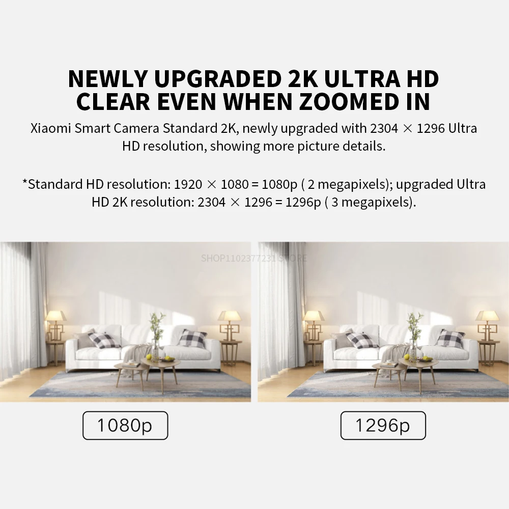 XIAOMI caméra IP intelligente édition Standard 2K HD Vision nocturne infrarouge CCTV interphone vocal AI alarme Base magnétique maison WiFi Videcam