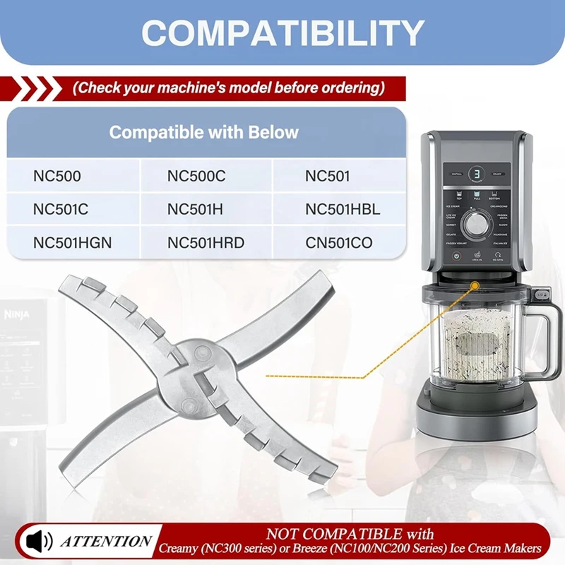 Lame de rechange pour Ninja Creami NC501 CN501CO NC500C NC50/s NC501H