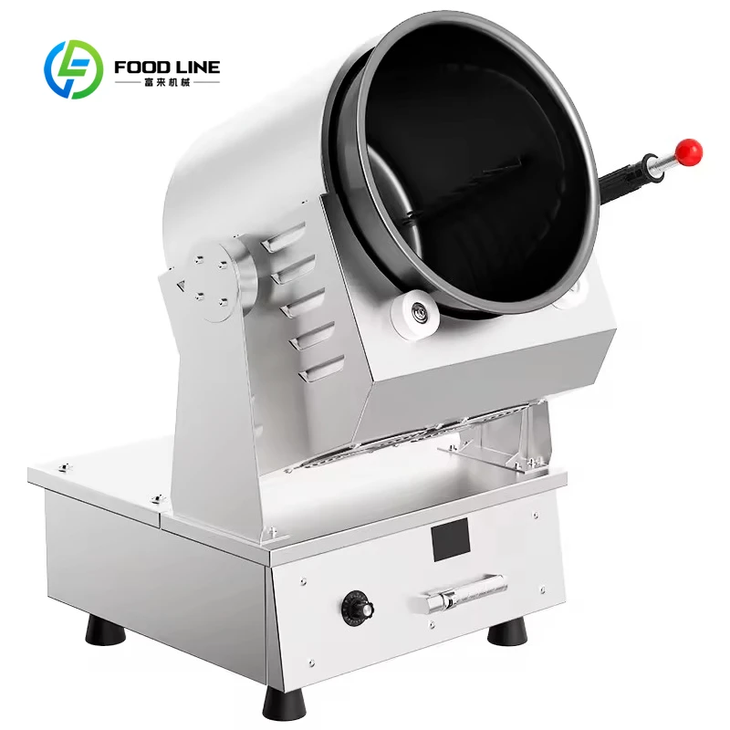 Robot de cuisine commercial personnalisé, friteuse automatique électrique, wok à agitation, meilleure machine intelligente de transformation alimentaire