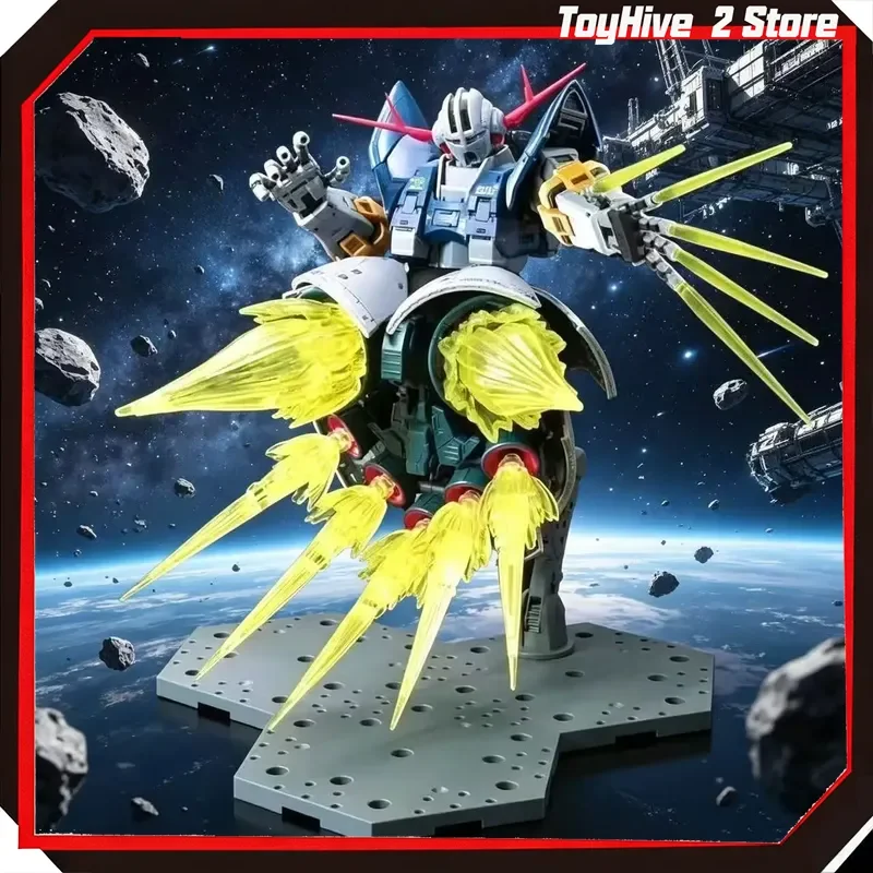 【En stock】 Kit de modèle de robot GG Model RG 1/144 MSN-02 Zeong, figurine d'action avec pièces à effets, base d'affichage, jouet cadeau, nouveau produit