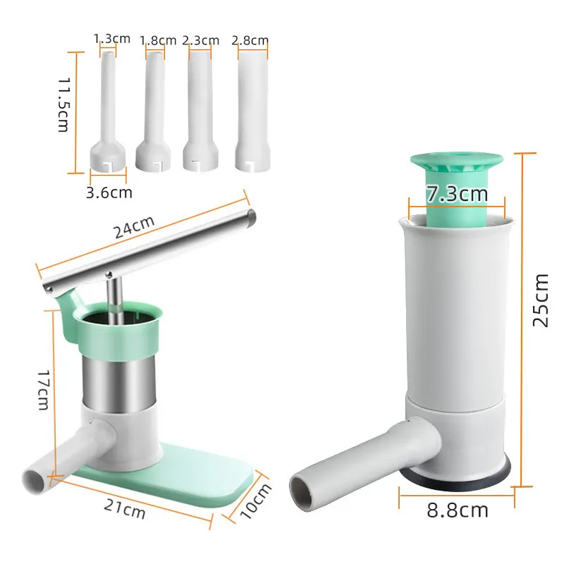 Machine de remplissage de saucisses avec 4 Tubes de farce