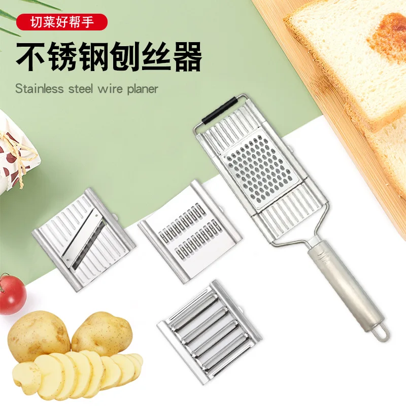 Trancheuse de radis commutable manuelle multifonctionnelle en acier inoxydable pour une coupe de légumes tridimensionnelle dans la cuisine