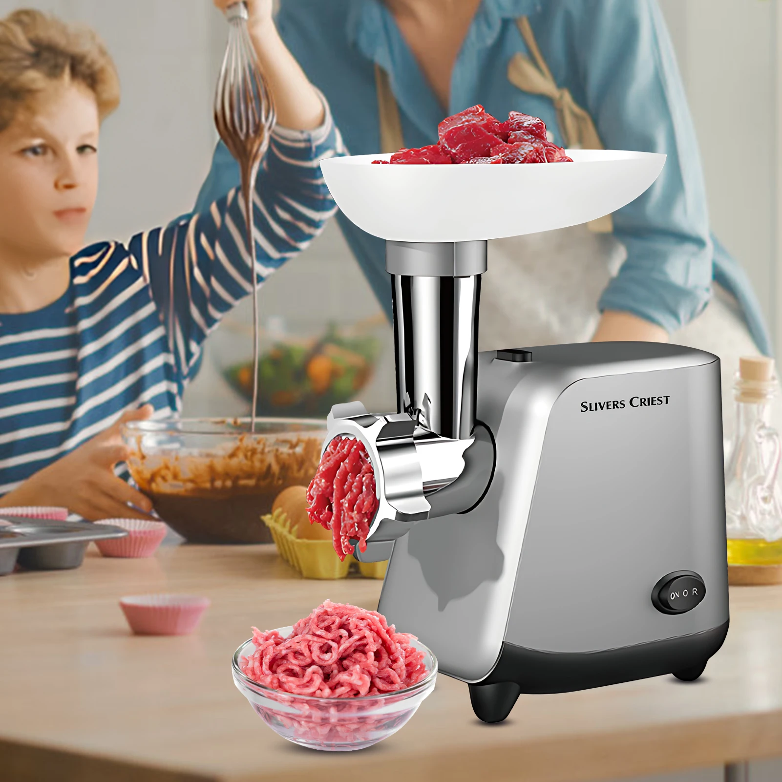SLIVERS CRIEST hachoir à viande électrique 800W