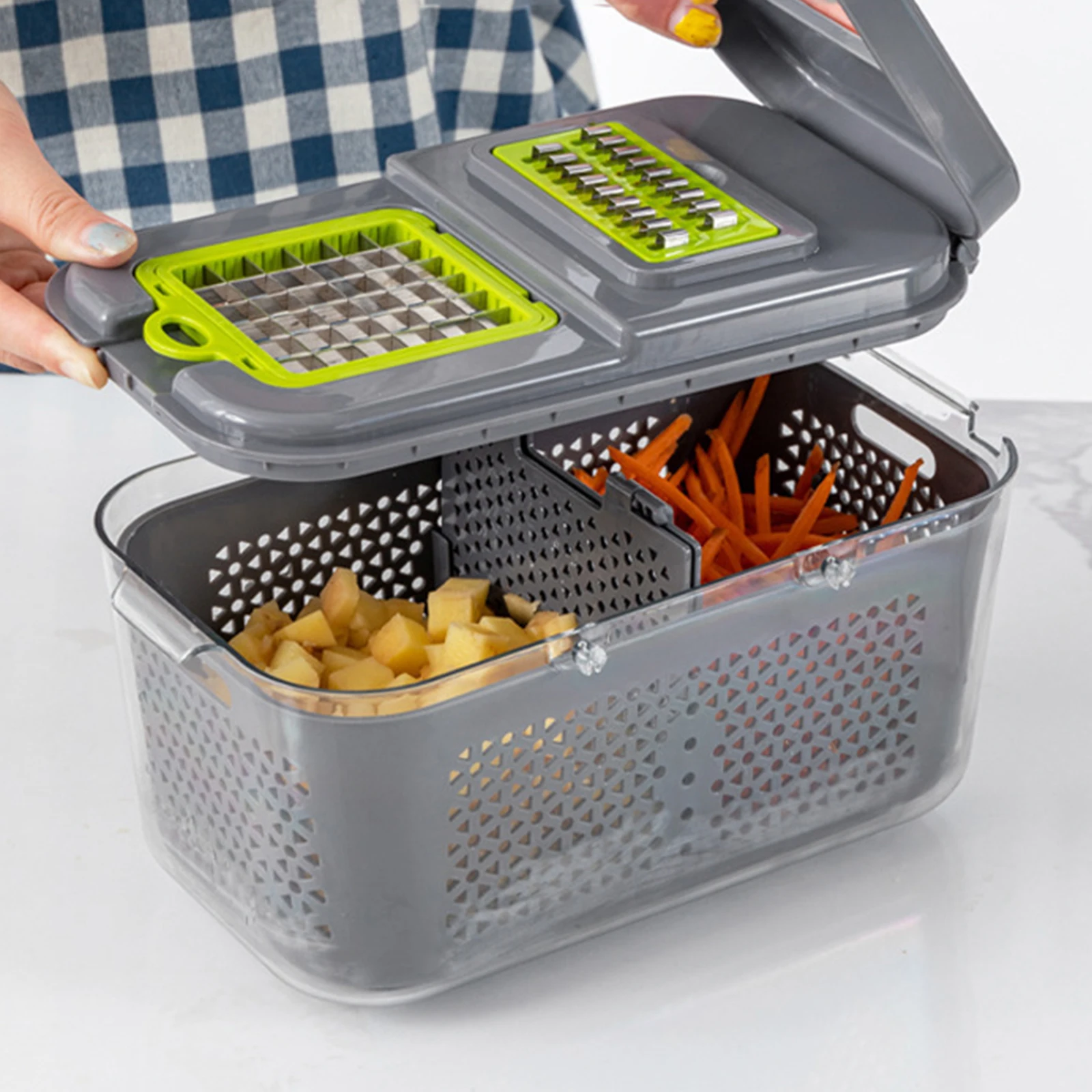 Hachoir à légumes multifonctionnel 22 en 1