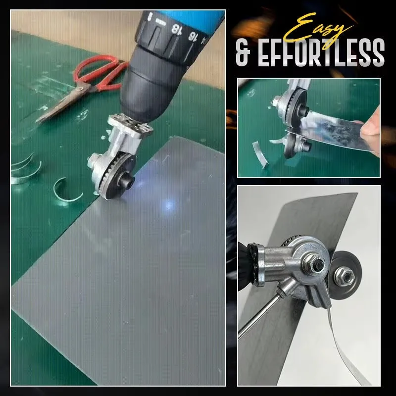 Perceuse électrique Convertir Cisailles Coupe-plaque, Outil de coupe de tôle, Outil de coupe à économie de main-d'œuvre, Ciseaux électriques de coupe de tôle