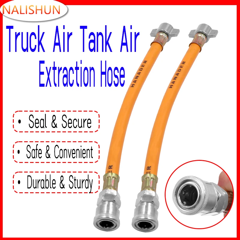 Vanne de raccordement pour réservoirs d'air, tuyau d'admission d'air pour camions, tuyau de soufflage de poussière, extracteur de poussière pour voitures et camionnettes