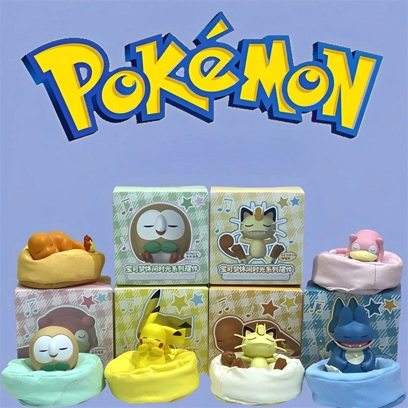 Figurines d'anime Pokemon, jouets Pikachu, modèle Charmander Psyduck Squirtle Jigglypuff Bulbasaur Kawaii, poupées à collectionner, cadeau pour enfants