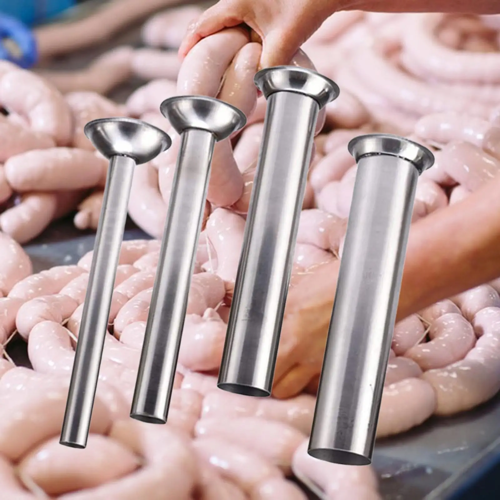 4x Tubes de remplissage pour saucisses