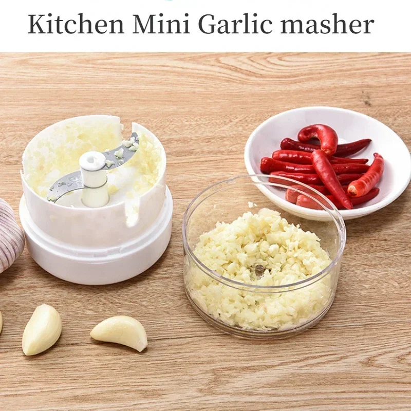 Mini hachoir à ail et oignon manuel multifonctionnel pour cuisine