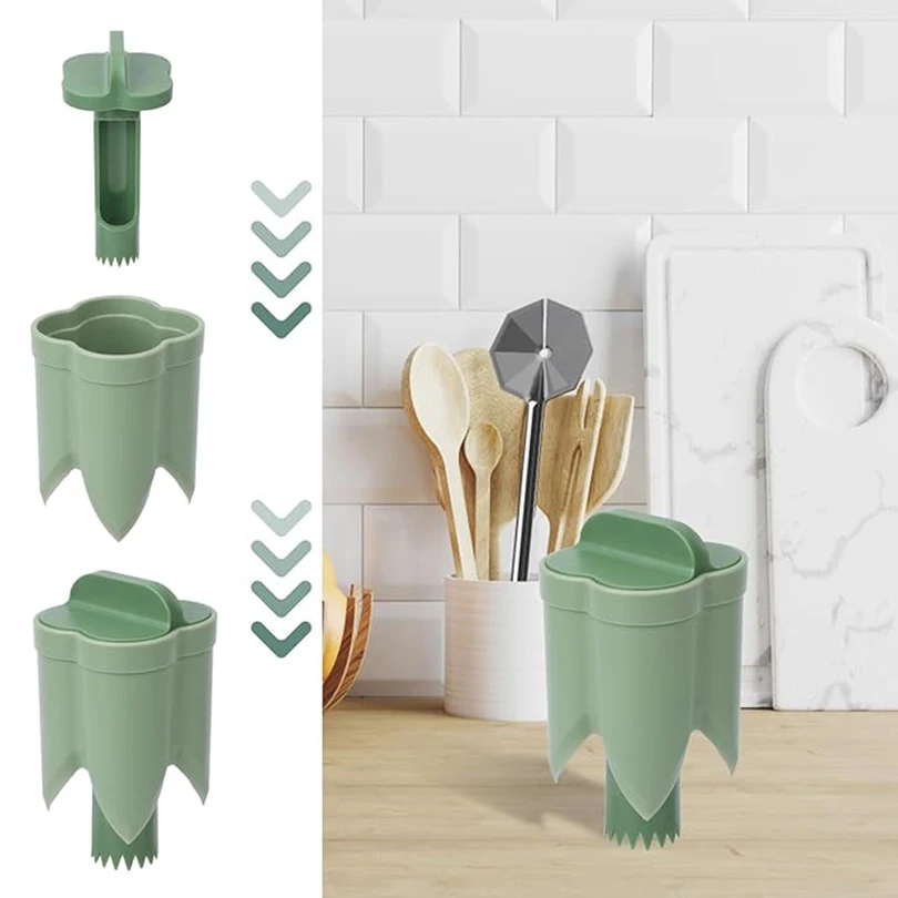 Corer de fruits et légumes 2 en 1, dissolvant de graines de noyau de poivre de couleur, outil de carottage de fruits et légumes réutilisable, ustensile de cuisine Portable