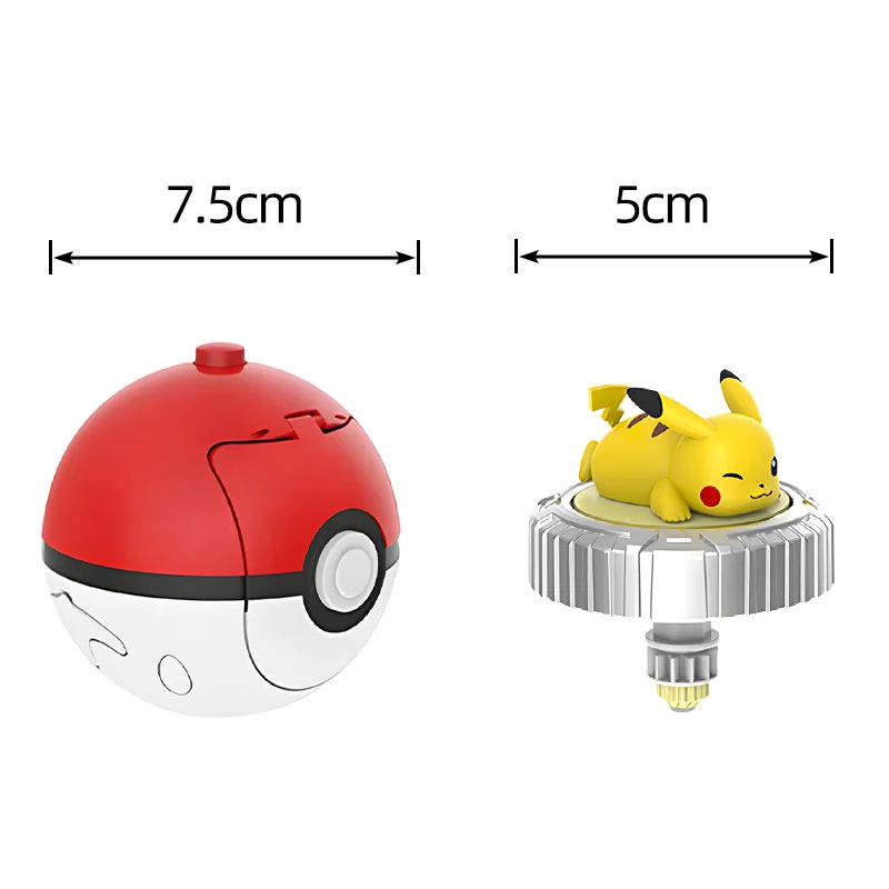 Pokemon toupie balle jouet figurine originale Pikachu Charmander écureuil Mew Eevee boîte gyroscope spin bataille jeu poke enfant