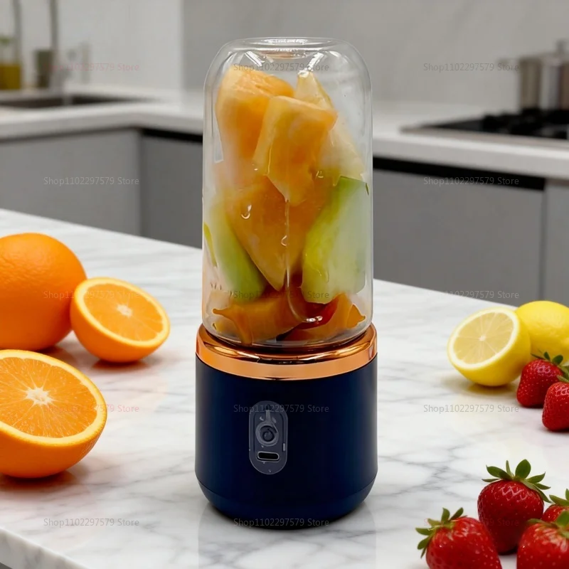 Blender portable à double gobelet, presse-agrumes USB, mixeur de fruits pour smoothies, milkshakes et jus, robot culinaire compact, presse-agrumes