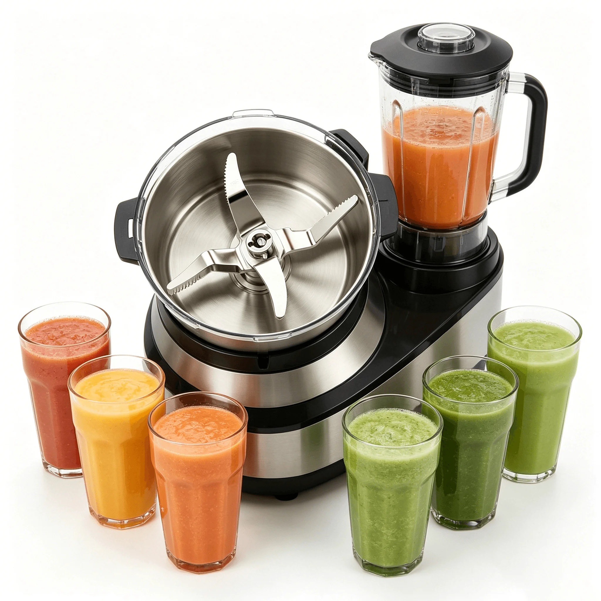 Kit de lames de mixeur détachables en acier inoxydable