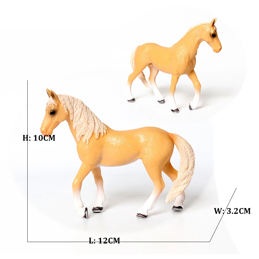Figurines d'animaux de la ferme, ensemble de jeu de chevaux, figurine d'action, jouets pour enfants, articles cadeaux, Modèles en plastique, jeux de jouets
