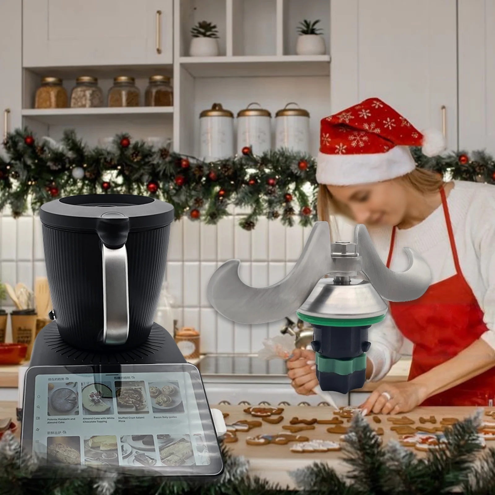 Lame de pétrissage de pâte robuste en acier inoxydable pour Thermomix TM7-lame de mélange épaisse et Durable pour farine