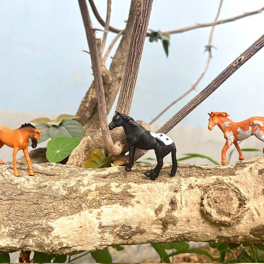 Modèle de cheval Ranch, jouet modèle de cheval réaliste, modèle de cheval simulé, adapté aux scènes de table de ferme et d'équitation, ferme et