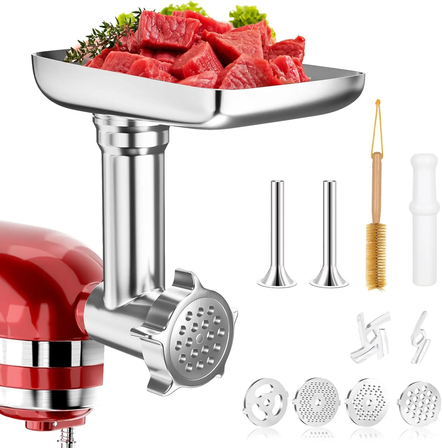 Accessoires de broyeur alimentaire en métal pour tous les mélangeurs sur socle KitchenAid et Cuisinart série SM-50.