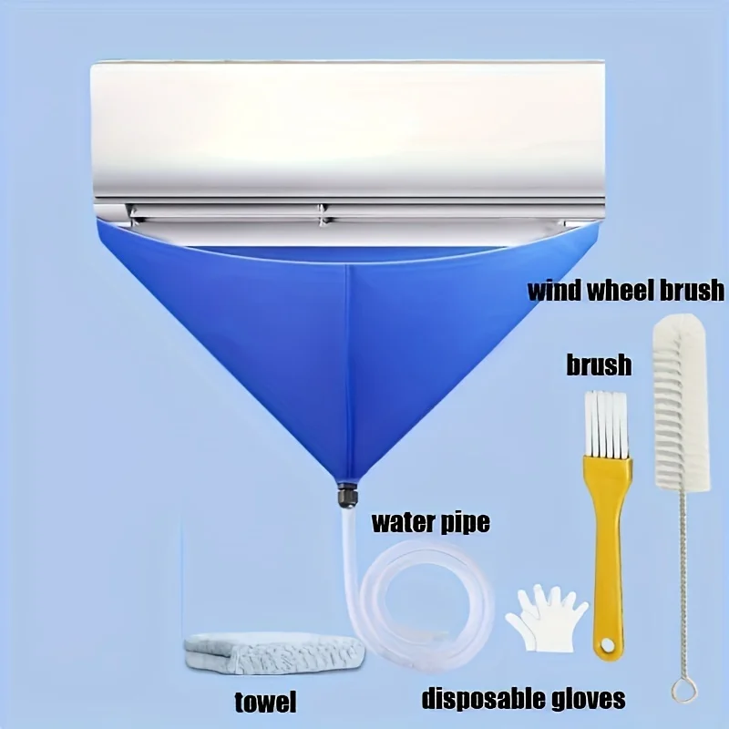 Kit de nettoyage de climatiseur 1 pièce : sac de drainage étanche pour le lavage et le vidage de l'eau du climatiseur - Nettoyant pour climatiseur