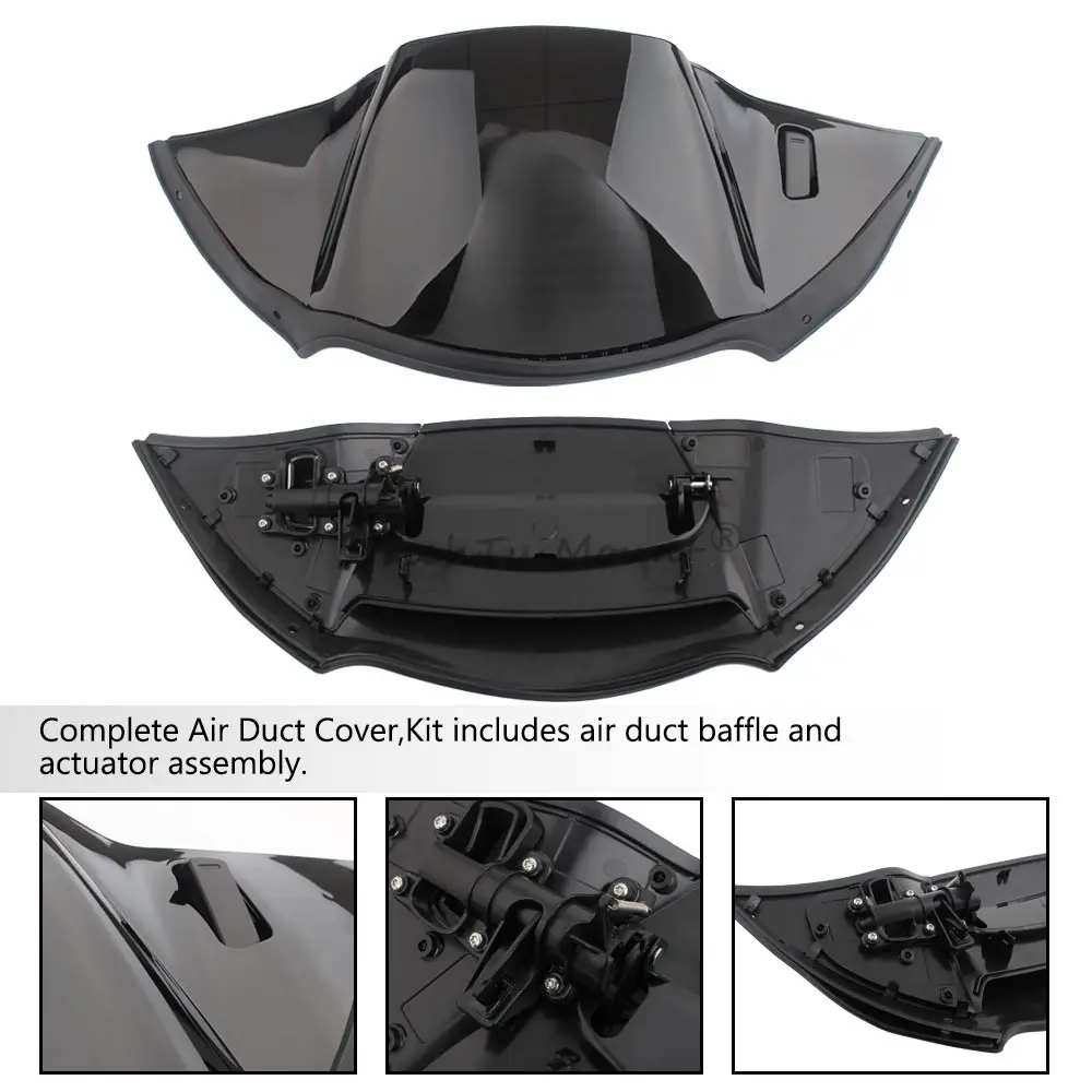 Kit de conduits d'air réglables en ABS pour carénage interne de moto Harley Road Glide Ultra CVO/SE Limited Special FLTRX FLTRXS 2015-2025