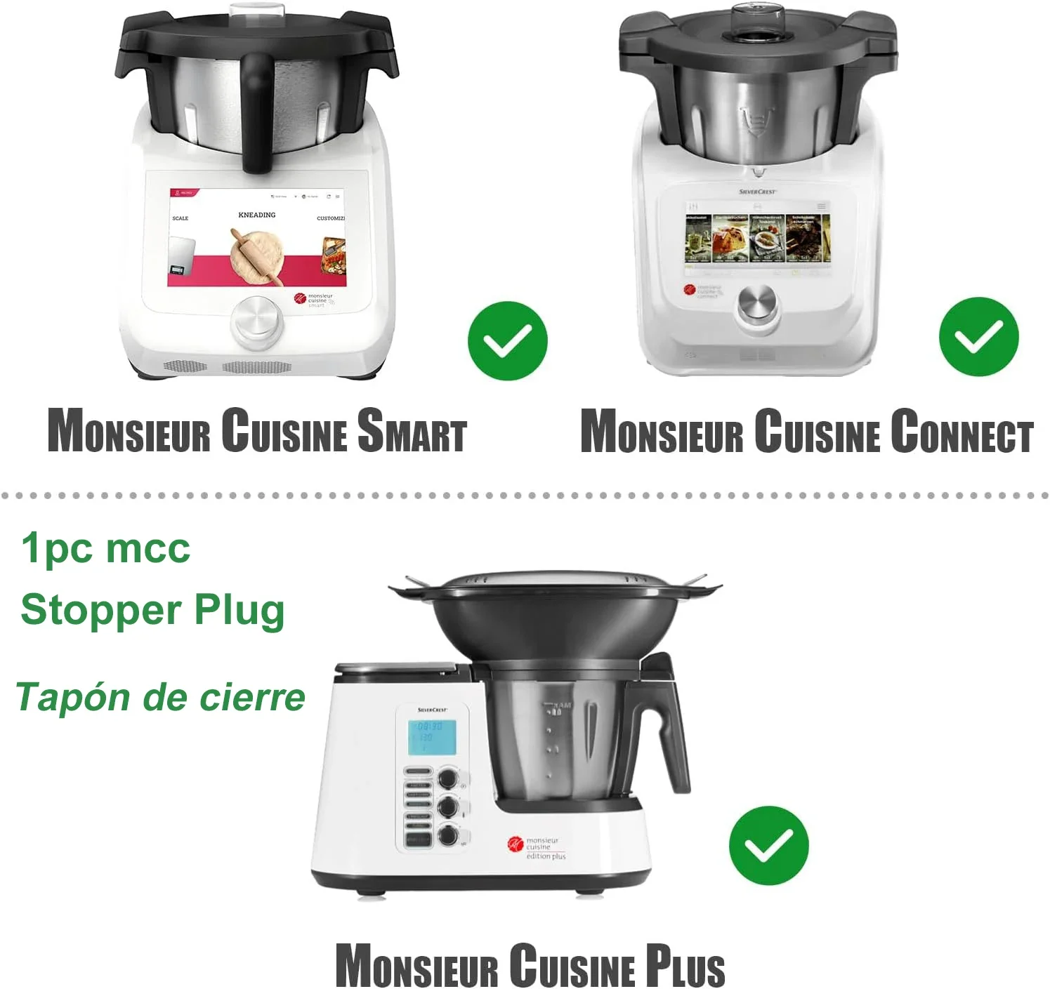 Bouchon pour mélangeur de Cuisine Monsieur