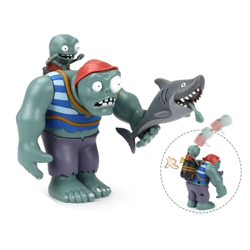 Plantes vs Zombies jeu figurine Statue mer profonde géant Zombie haricot mitrailleuse anniversaire cadeau de noël jouet de poupée pour enfants