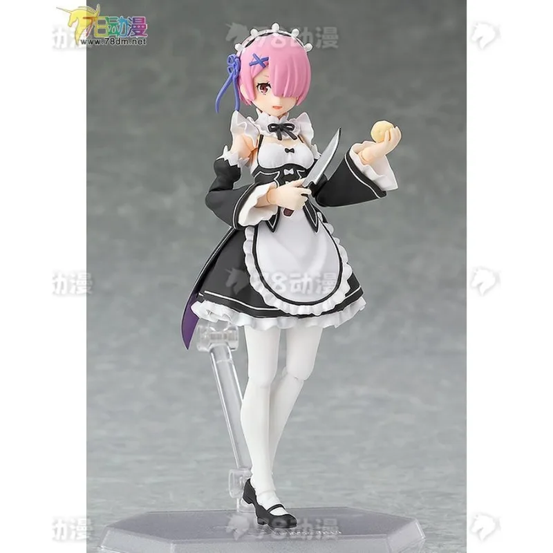 Produit par Max Factory, série de figurines mobiles figma, œuvre à thème surnaturel bien connue Re:Zero, Rem, Ram, Emilia. Cadeau de Noël.