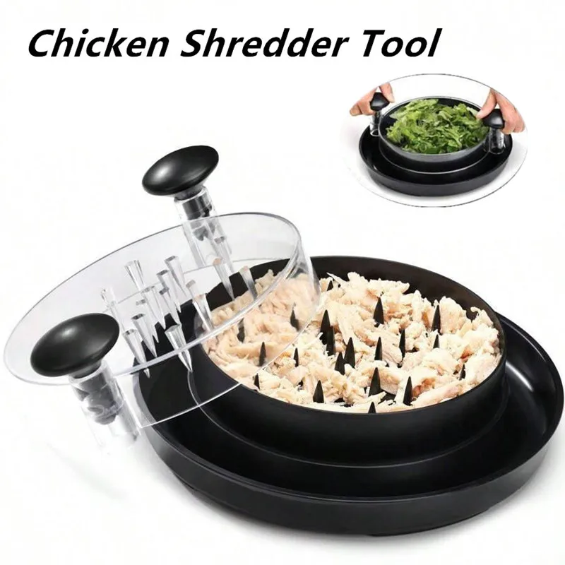 Outil de broyeur de poulet déchiqueté, coupe-viande, fil à viande, poulet déchiré à la main, broyeur de viande hachée, Gadget de cuisine réutilisable