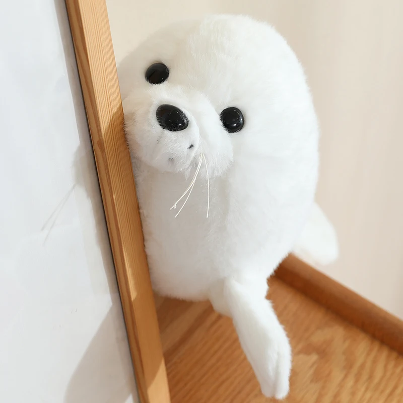 Peluche Kawaii de 28 cm : Orca, Dauphin, Requin, Phoque – Jouet en Peluche Animal Marin, Cadeau Compagnon