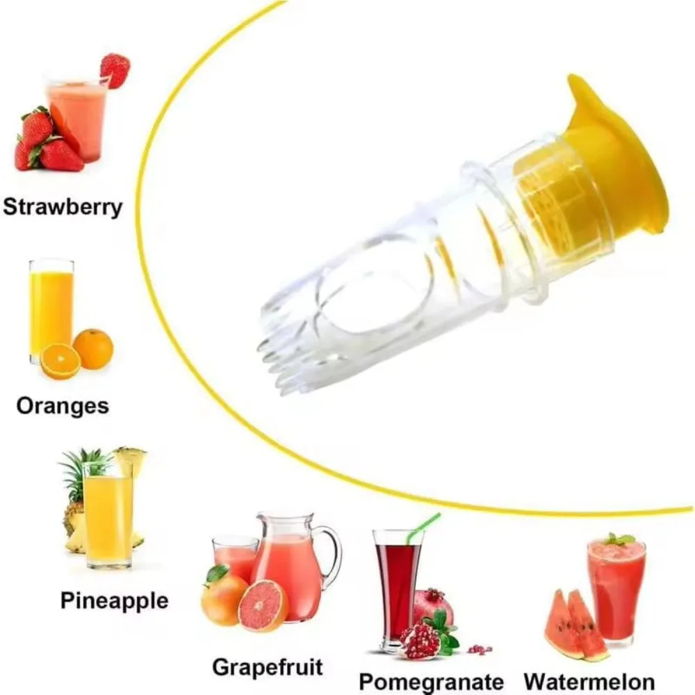 Presse-citron manuel, extracteur de jus de chaux transparent avec couvercle