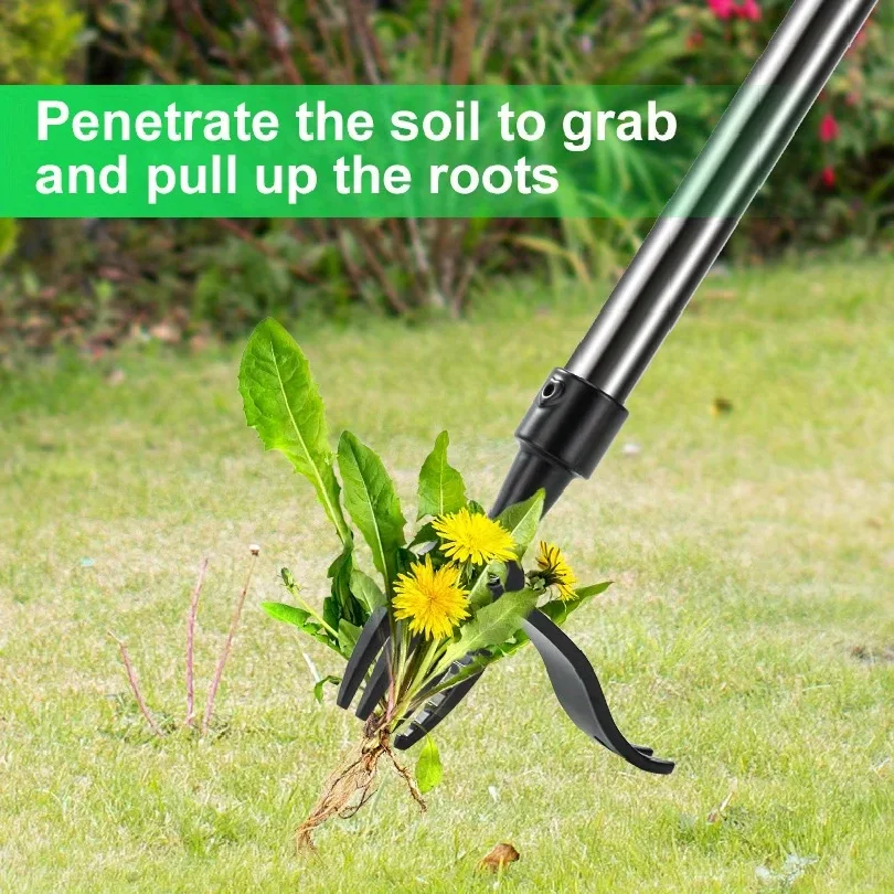 1 pièce Tête d'outil de désherbage à 4 griffes - Extracteur de racines professionnel pour les mauvaises herbes tenaces du jardin, solution ergonomique pour l'entretien des espaces verts