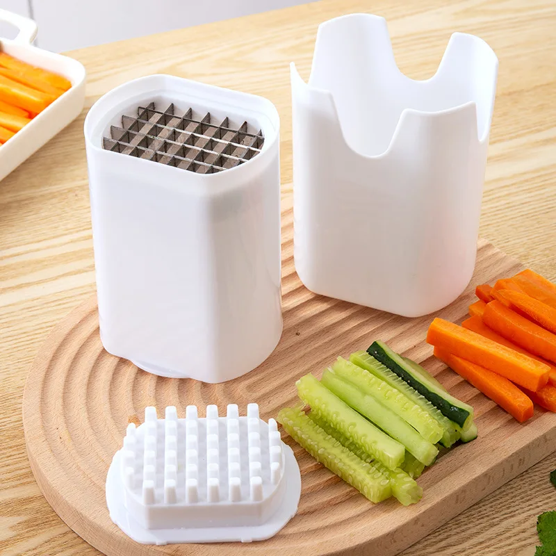 Coupe-légumes français blanc, coupe naturelle, trancheuse de pommes de terre, outil alimentaire, hachoir à légumes, nouveau type, D479, 1 pièce
