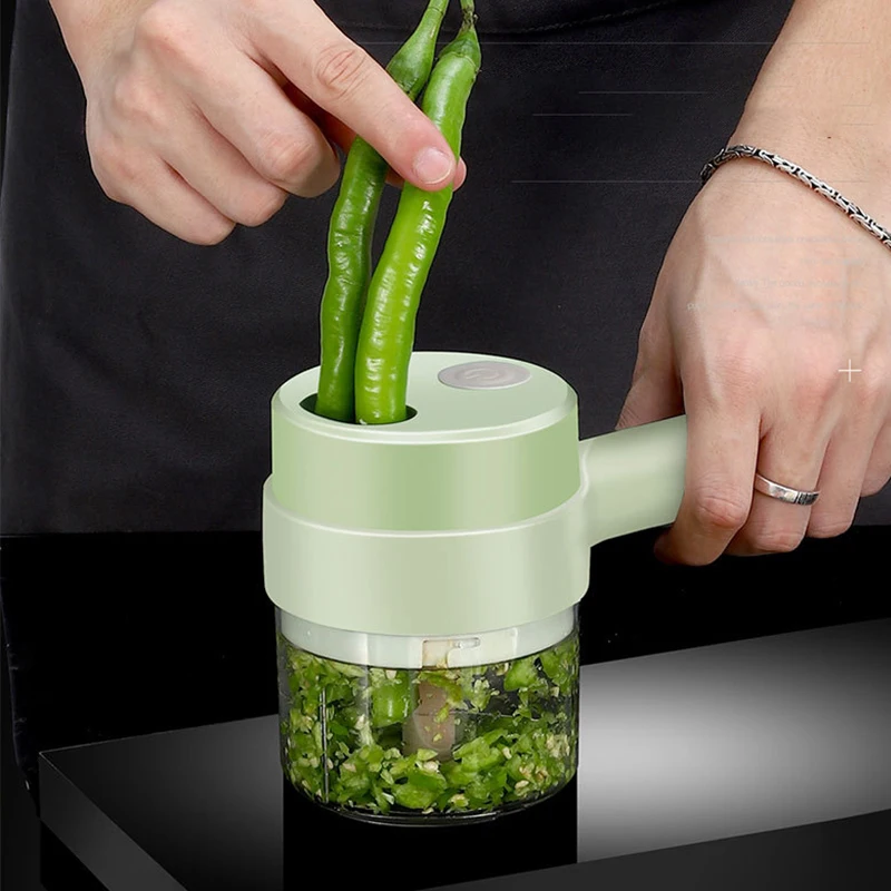 Ensemble de coupe-légumes électrique 4 en 1
