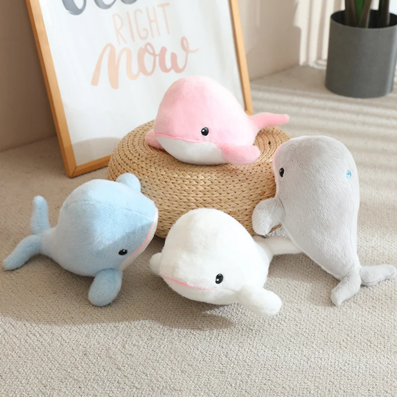 Peluche Kawaii de 28 cm : Orca, Dauphin, Requin, Phoque – Jouet en Peluche Animal Marin, Cadeau Compagnon