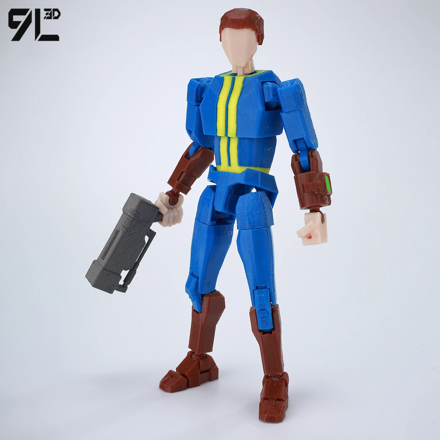  9L3D Wasteland Fallout Nate bleu costume figurines LUCKY13 T13 articulé mobile Titan13 3D imprimé Dummy13 Anime modèle jouets