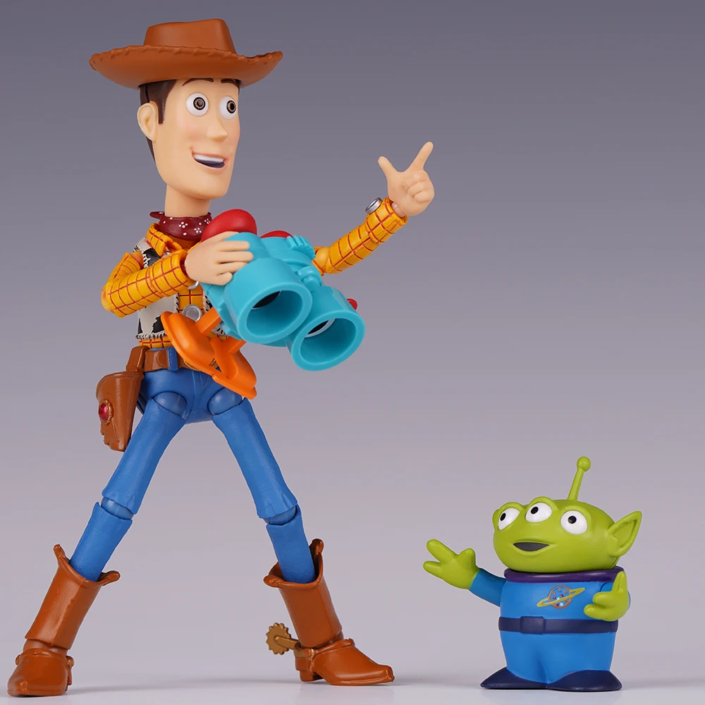 En stock, figurine articulée Revoltech Toy Story Woody Ver.2.0, modèle de collection d'anime, décoration de bureau, cadeau