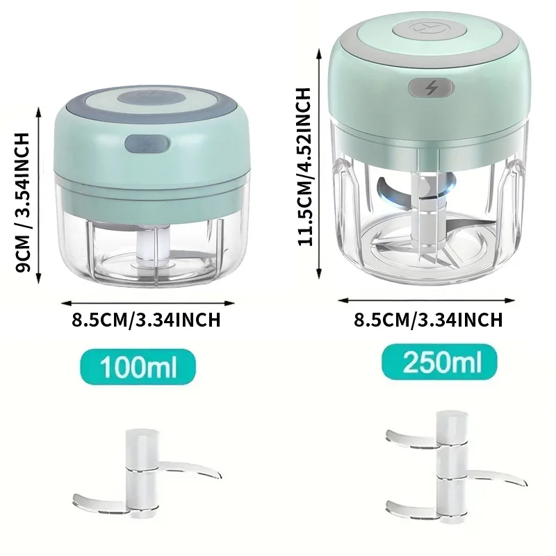 Hachoir à ail électrique multifonctionnel 100/250mL