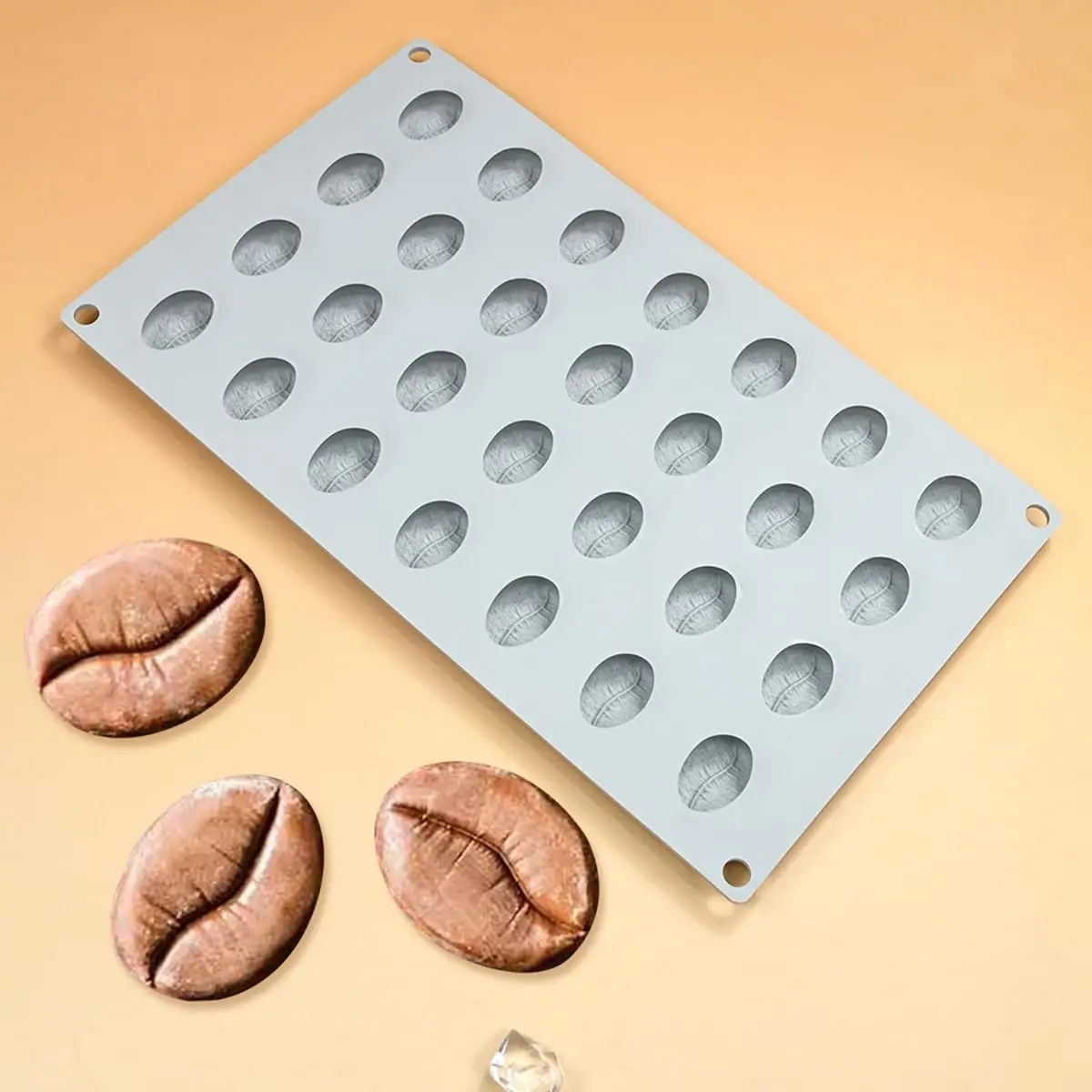 Moule en silicone en forme de grains de café pour gâteaux