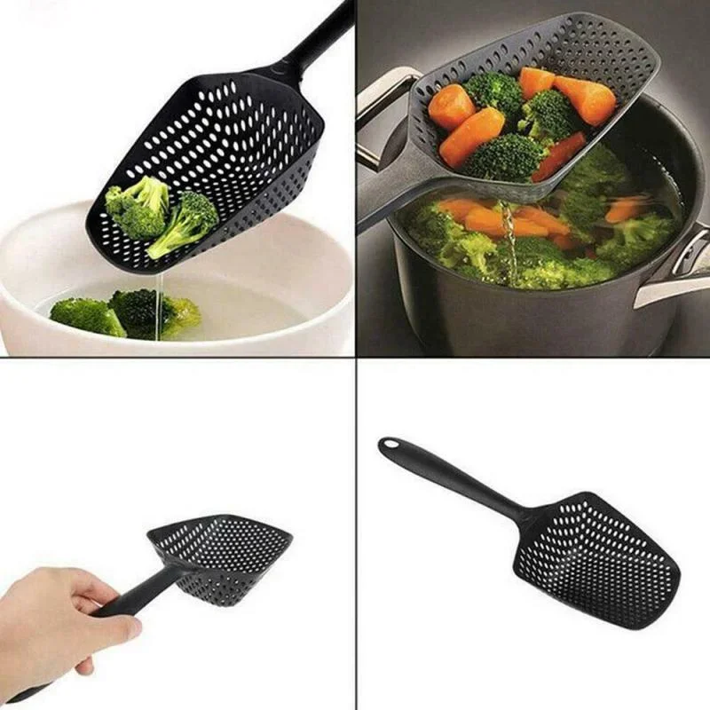 Pelles de cuisine créatives, passoire alimentaire, Gadgets de vidange, grande passoire, filtre à soupe, accessoires de cuisine ménagers