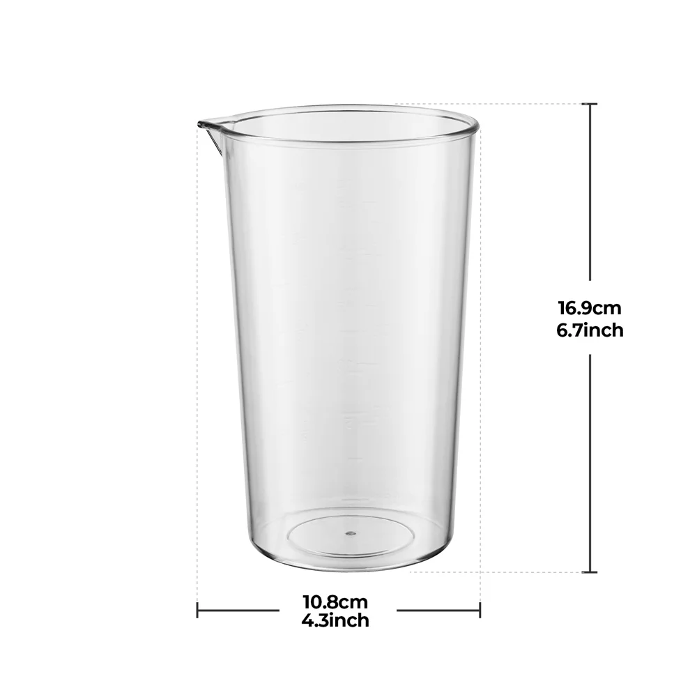 Accessoires de bécher de mélange de 700 ml pour mélangeur alimentaire
