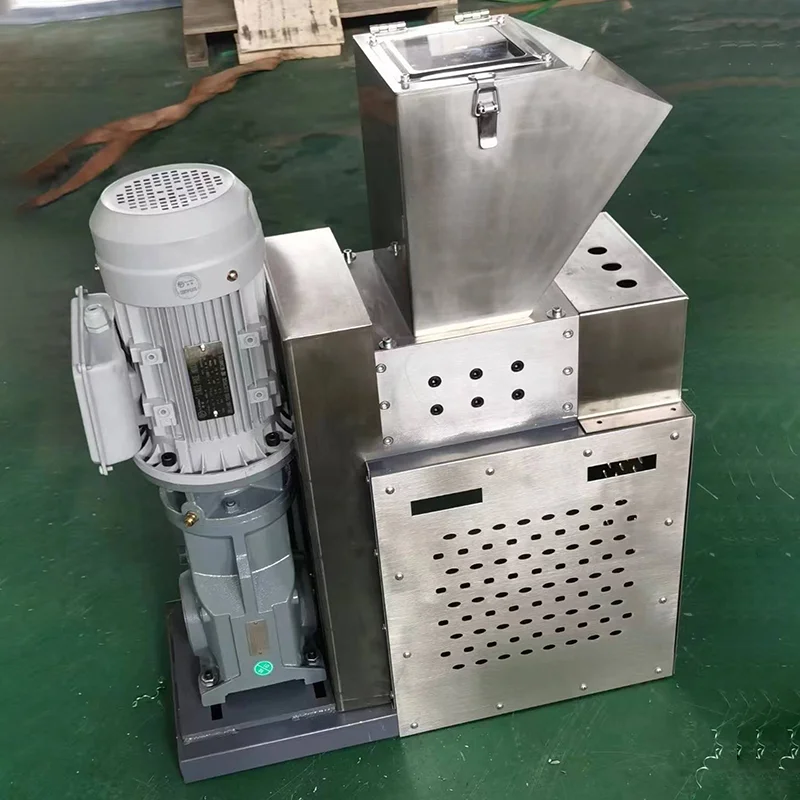Broyeur à double axe S100 Mini, silencieux, 220V, machine de recyclage des déchets plastiques pour le caoutchouc, le papier dur, les bouteilles, utilisation en laboratoire